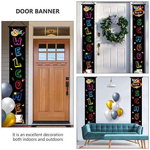 NUOBESTY 1 par de faixas de boas-vindas para decoração de casais de volta às aulas