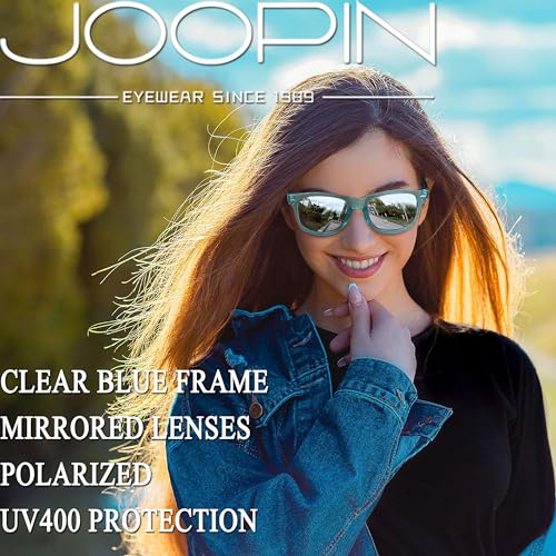 Image of Joopin Square Sunglasses Polarized UV400 Designer Sun Glasses Men Women | Oversized, Plastic Frame, Retro, Vintage, Unisex, Trendy Shades for Driving, Party, Fishing, Business, Costume
