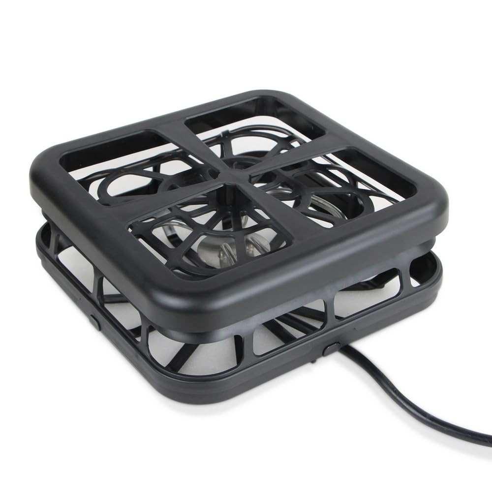 1000 Watt Teichenteiser-Schwimmheizung, kontrollierte hermostatische Heizung, hält den Teich vor dem Einfrieren zu schwarz (1000 Watt)