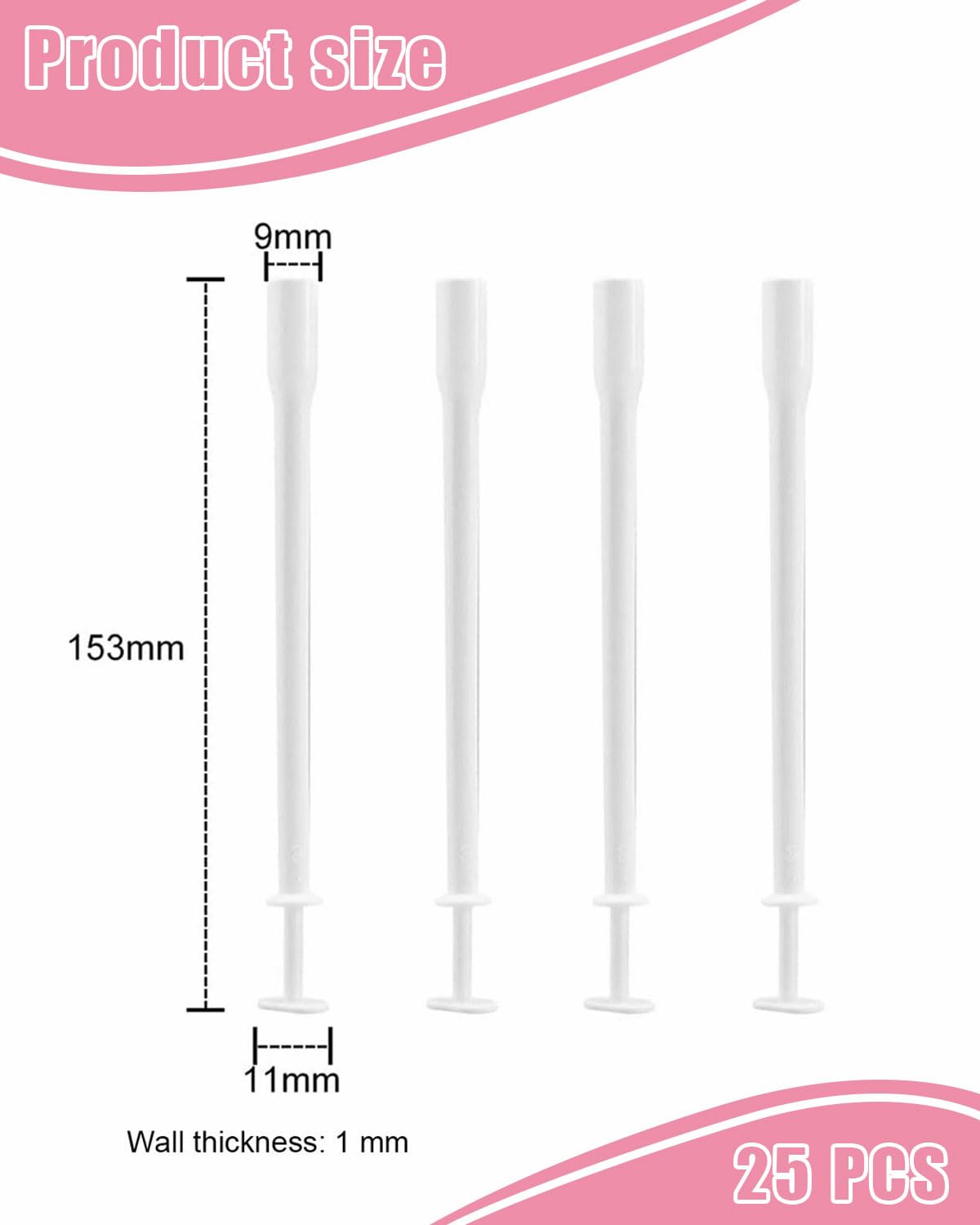25 pezzi Applicatori Vaginali Monouso, Lubrificante Personale Applicatore, Vaginale Sparatutto Siringa Aiuti Sanitari Strumenti Pacchetto Individuale