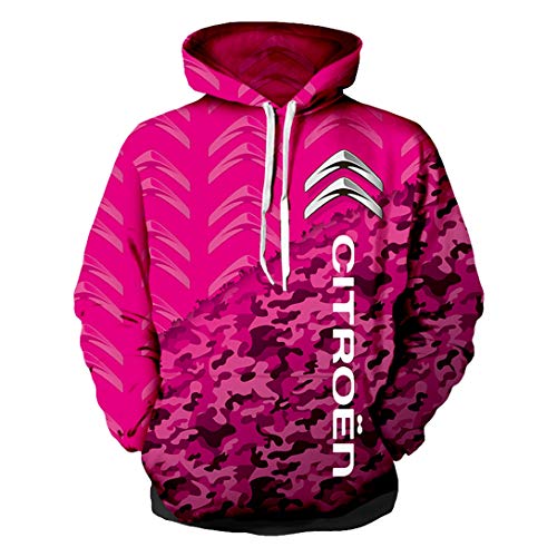 Sudadera Unisex Primavera Manga Larga Sudadera 3D Digital International Citroen Logo Print Sudadera Casual (1,M) Cover