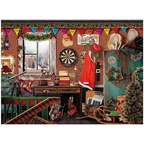 Lavievert Jeu de puzzle de 500 pièces pour adultes et enfants (Noël dans le grenier) Cover