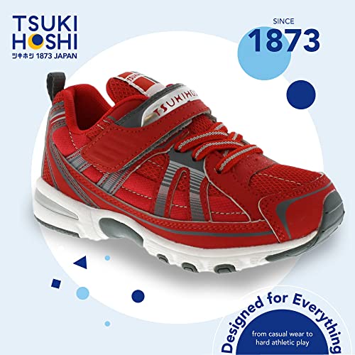 Tsukihoshi 3570 Storm Youth Shoe, Red/Gray - 4.5 Big Kid (8-12 Years) #TOP2