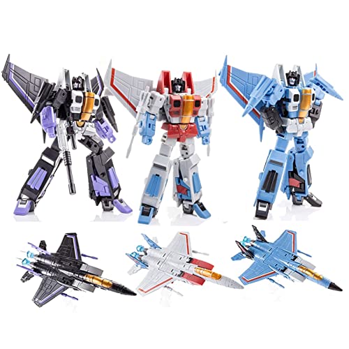 Tangmuer Transformer Toys G1 Animation F15 Thundercracker Starscream Skywarp Action Figure Fighter Set Model Ko Version Lqippoe #TOP23