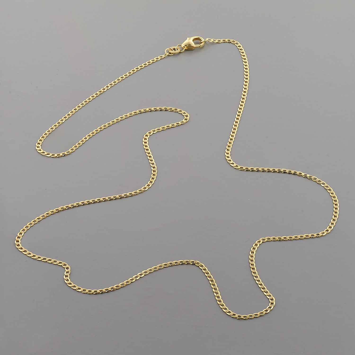 trendor Panzerkette für Anhänger Gold 333/8K Collierkette 1,6 mm 35683 | Halsschmuck für Damen, wunderschönes Accessoire,
