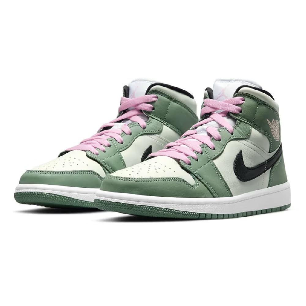 Jordan Mujeres WMNS Air Jordan 1 Mid SE CZ0774 300 Verde Holandés - Talla, Verde Holandés/Negro-apenas Verde, 38 EU