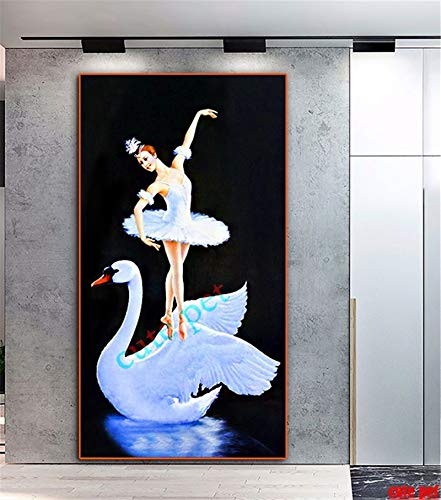 Peinture Diamant Broderie 5D DIY kit complet grand format mosaïque strass cygne - 2