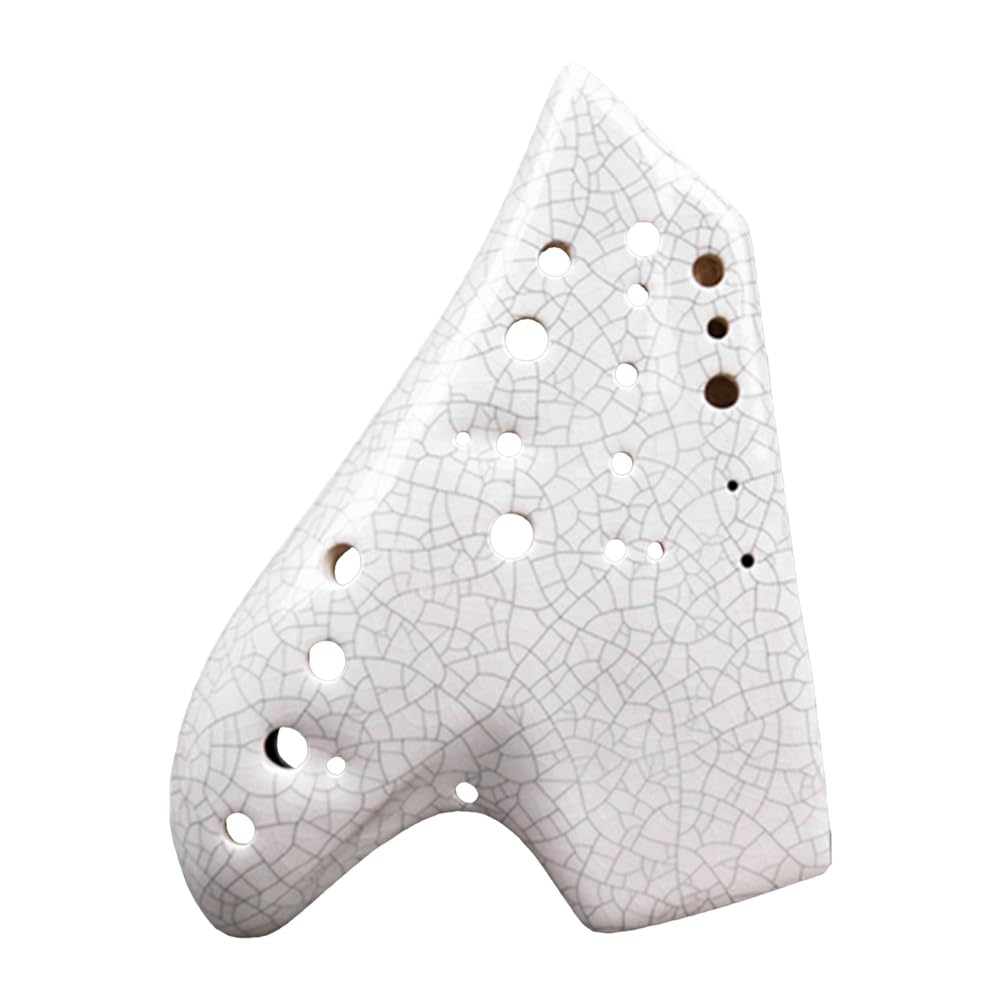 Biały instrument muzyczny Triple-Ocarina Alto-Ton C Legend Ocarinas Profesjonalny instrument muzyczny Akcesoria do fletów