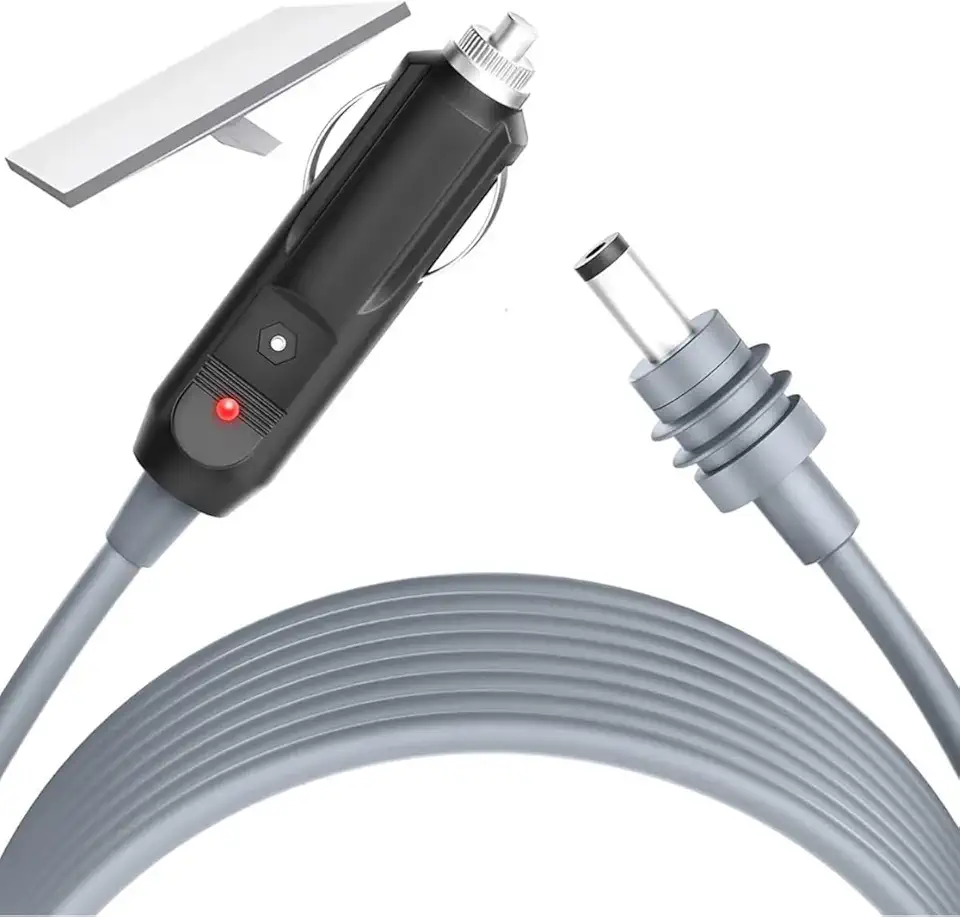 Cabo Carregador Veicular 12v / 24v Compatível com Starlink Mini 2m Dc Alimentação Energia Para Ligar No Carro/van/caminhão