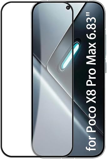 Kepuch Screen Protector Compatible for Xiaomi Poco X8 Pro Max 6.83" - Tempered Glass 2 Pack
