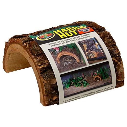 Zoo Med Habba Hut for Terrariums [Set of 2] Size: Large (7" L x 6.5" W x 3.5"H)