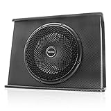Recoil SWS10 10 inch 600W Slim Active Ported Subwoofer Enclosure with Installation Wiring Kits and...