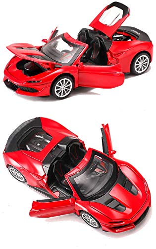 Image of Kids Toy car Playsets 1:32-50 Diecast Metal Car for Kids Pull Back Metal Cars with 4 Openable Doors Light and Musical Sound (Multi)