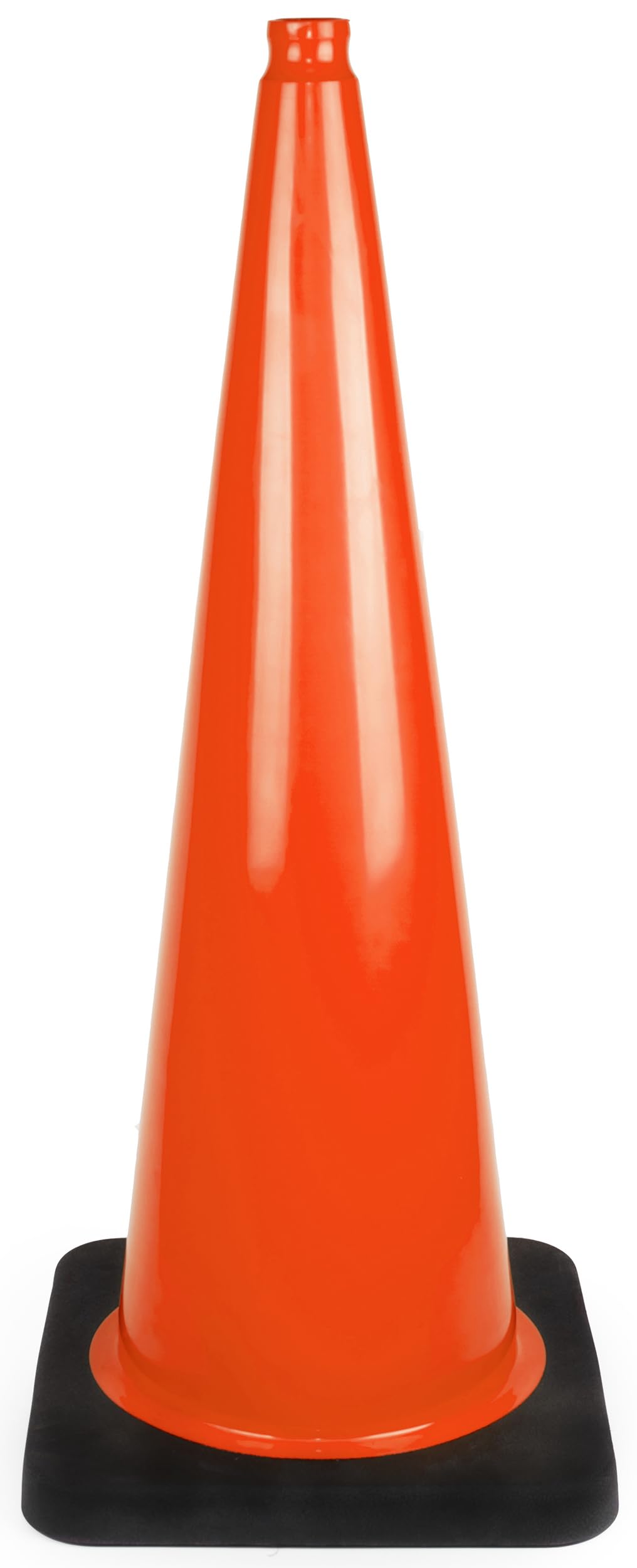 OrangeGear® 36'' 12 lb. Black Base Orange Traffic Cones - Dimensions: 36 x 15 x 15 (5 Pack)