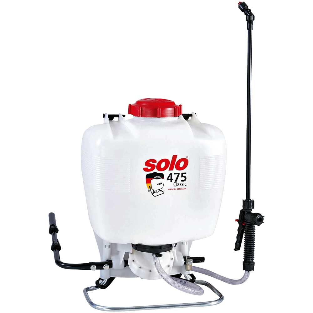 Solo 475/DBASIC - Lanza pulverizadora (15 L, 4 barras, 50 cm), color rojo