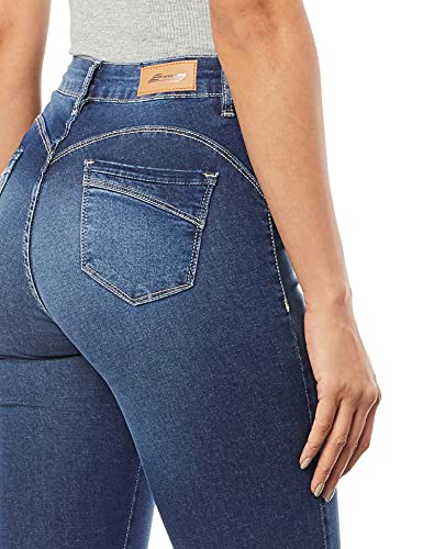 Calça jeans heart jeans, Feminino, Azul, 40
