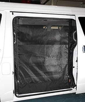 A*C様 ハイエース 200系標準／ミドルルーフ用 防虫ネット サイド1面（左・ ブラック・サイド用】 マグネット式 防虫ネット ハイエース 200