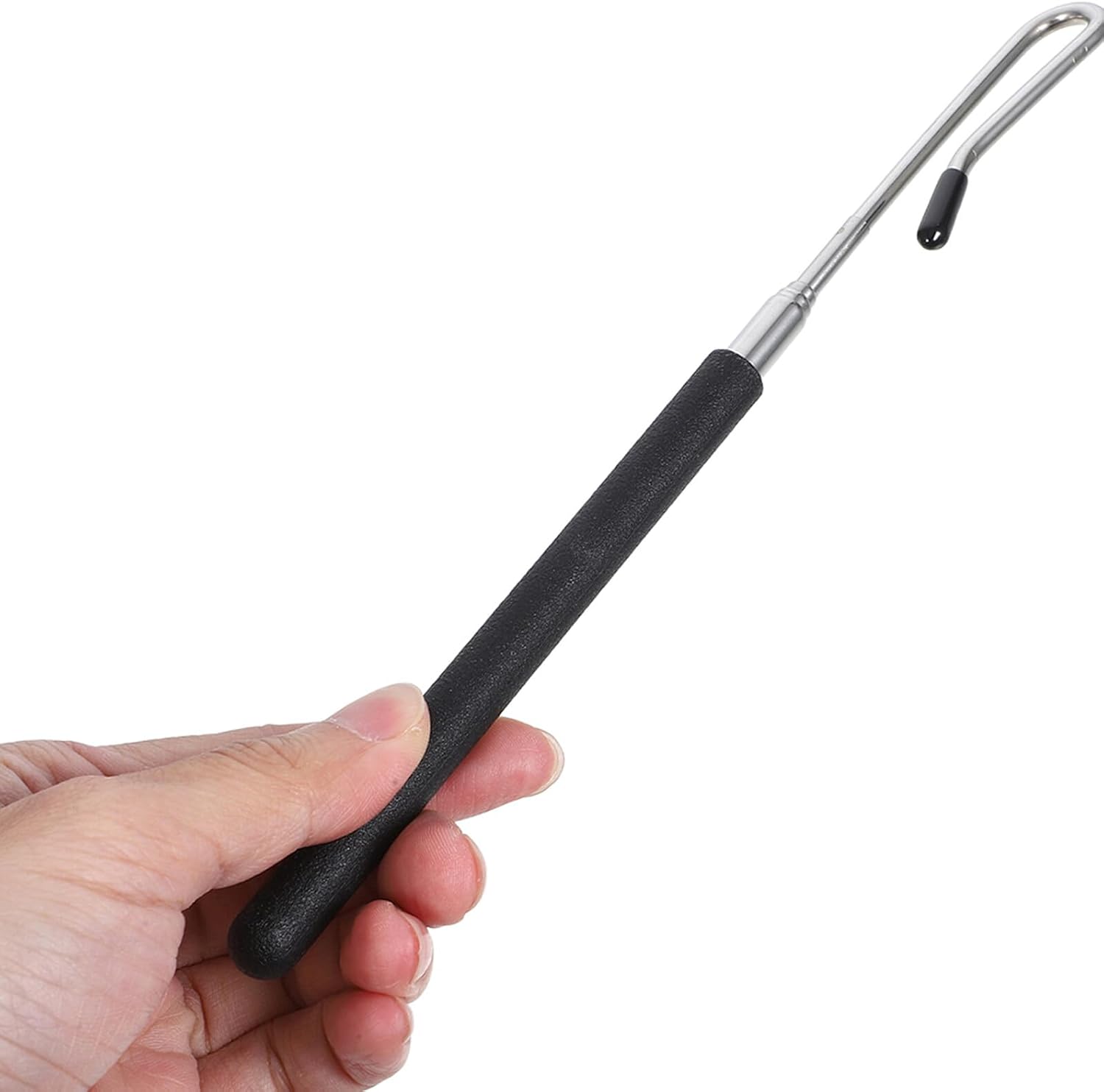 2pcs Hand Puppet Joystick Puppet Manipulation Rod Extendable Rods Ventriloquist Control Handles Arm Control Protective Sleeve Black Plastic