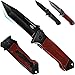 Folding Knife - Classic Pocket Knife with Wooden Inlays on Handle for EDC and Outdoor - Grand Way FB 628
