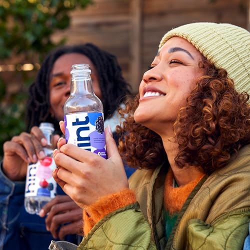 Image of Hint Water Blackberry, Pure Water Infused with Blackberry, Zero Sugar, Zero Calories, Zero Sweeteners, Zero Preservatives, Zero Artificial Flavors, 16 Fl Oz (Pack of 24)
