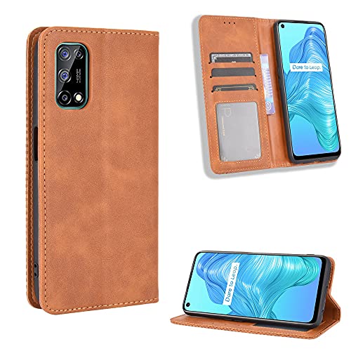 Luxury Retro magnetic phone cases Oppo K7X K7 X Realme Q2 7 V5 Q 2 5G leather case card slots wallet clip flip cover Oppo K7X Re