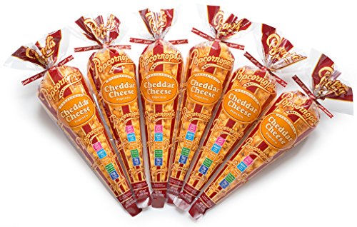 Popcornopolis Gourmet Cheddar Cheese Popcorn 27 Ounce (Pack of 6)