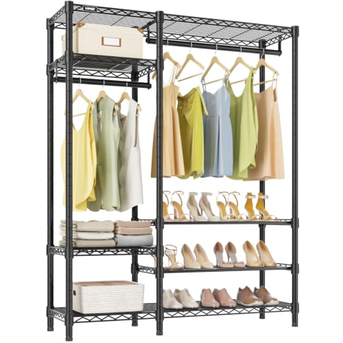 Image of VIPEK V2S Heavy Duty Clothes Rack Portable Closet Organizer System Black