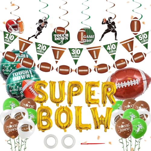 Décorations de football américain, Décorations d'anniversaire pour garçon, Décorations de football américain, Décorations Super Bowl, pour anniversaire d'enfant