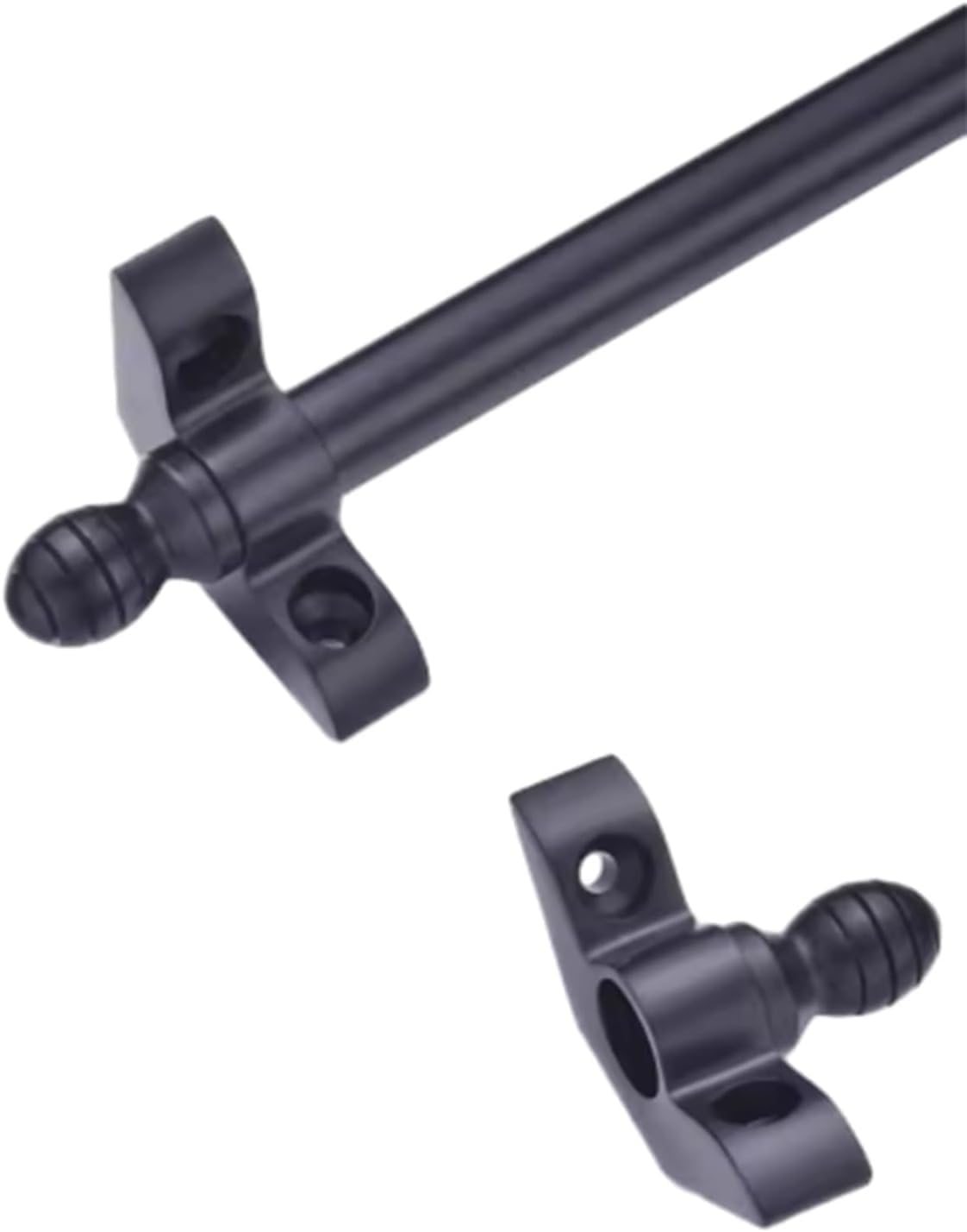 Brass Stair Rods with Holder Brackets - Easy Install Carpet Stairway Bar, Fits 28/32/36 Inch Width Stairs, 5 Pack (115cm/45.3in/3.8ft) - Durable & Stylish