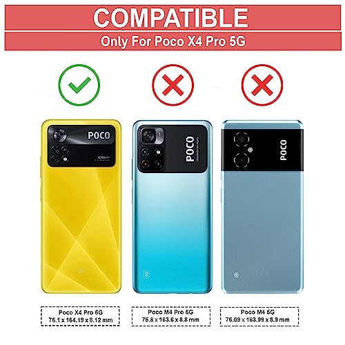Image of Zapcase Back Case Cover for Poco X4 Pro 5G | Compatible for Poco X4 Pro 5G Back Case Cover | 360 Degree Protection | Clear Case with Camera Protection | (TPU + PC | Matte Black)
