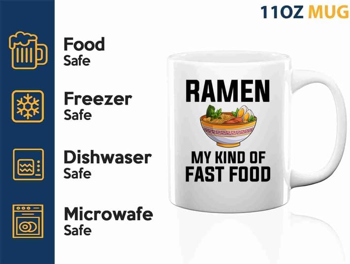 Ramen Coffee Mug 11oz White -Ramen My kind - Food Lovers chicken pumpkin vegan pantry spicy noodles, BHUGSLEADER8526 image 4