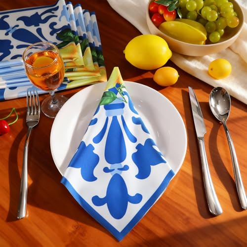 Set de 6 Servilletas Capri Limón 43x43 cm miniatura 6