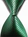 New Striped Green Jacquard Woven Men's Tie Necktie