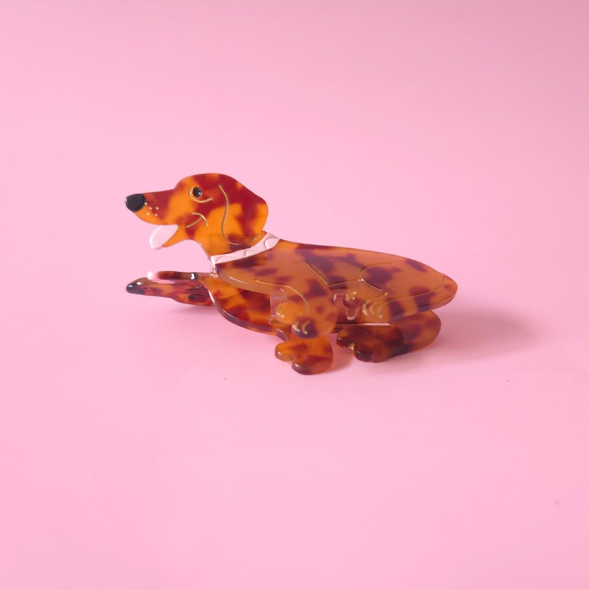 Amazon.co.jp: ダックスフント犬用アセテートヘアクリップ女性用