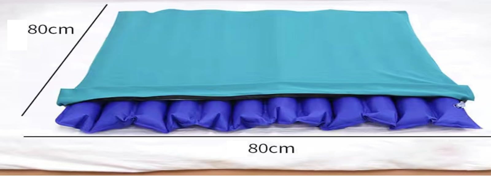 Colchón Antiescaras, Colchón De Decúbito para Ancianos Impermeable, Transpirable Y Resistente Al Calor Almohadilla para Úlceras con Bomba Manual Inflable Uso Doméstico En Verano