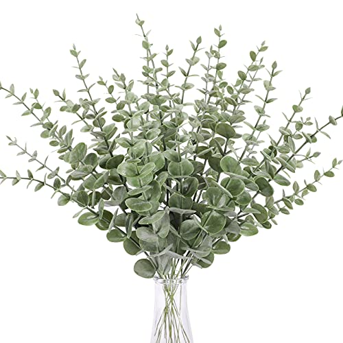 Teldrassil 30 Pcs Artificial Eucalyptus Leaves Stem Real Touch Leaf Faux Greenery Leaves For Wedding, Bouquet, Wreaths, Garlands, Home Décor #TOP2