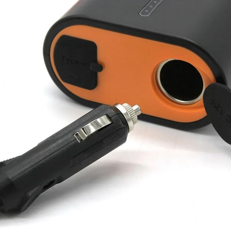 RYDE Batterie Portable 12V pour Pompe Électrique Sup – Batterie Externe 4000 mAh avec Prise Allume-Cigare – Autonomie sans Fil pour Gonfleur, Glacière et Accessoires – Rechargeable Via USB – Noir
