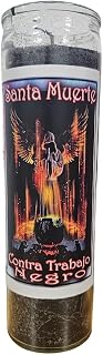 Santa Muerte Contra Trabajo Negro Veladora Preparada/Holy Death Against Black Magic Prepared Candle