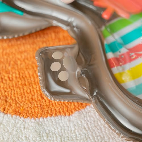 Image of Bright Starts Hungry Monkey Water Mat, Baby Play Mat, Inflatable Sensory Toy for Infants Age 0-6 Months