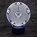 Produktbild 3D Nachtlicht Dresden Dynamo Fußball Illusion Tischlampe LED 7 Farb Touch Fernbedienung Farb Stimmungslampe USB Home Schlafzimmer Nachttischlampe