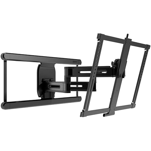 SANUS Height Adjustable Full Motion TV Wall Mount for 42" to 90" TVs - Raise or Lower TV 4" After Install - Maximizes Compatibility with Your Setup - 3 Step DIY w/Smooth Extension, Tilt & Swivel