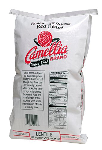 Camellia Brand Lentils Dry Beans, 25 Pound Bag #TOP1