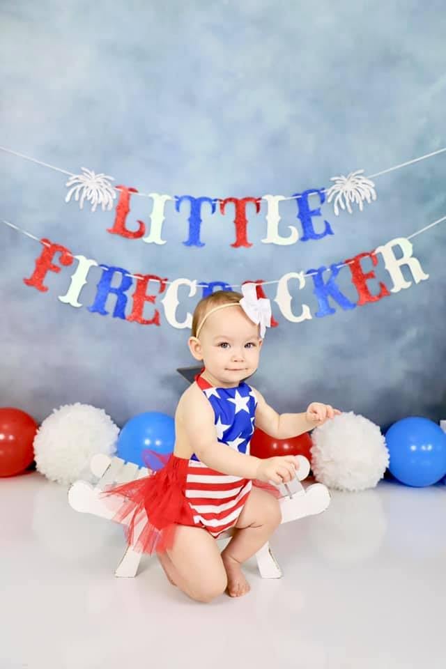 Miniatura 2 de Kate Telón de fondo de fotografía azul abstracto para sesión de fotos, 5 x 7 pies