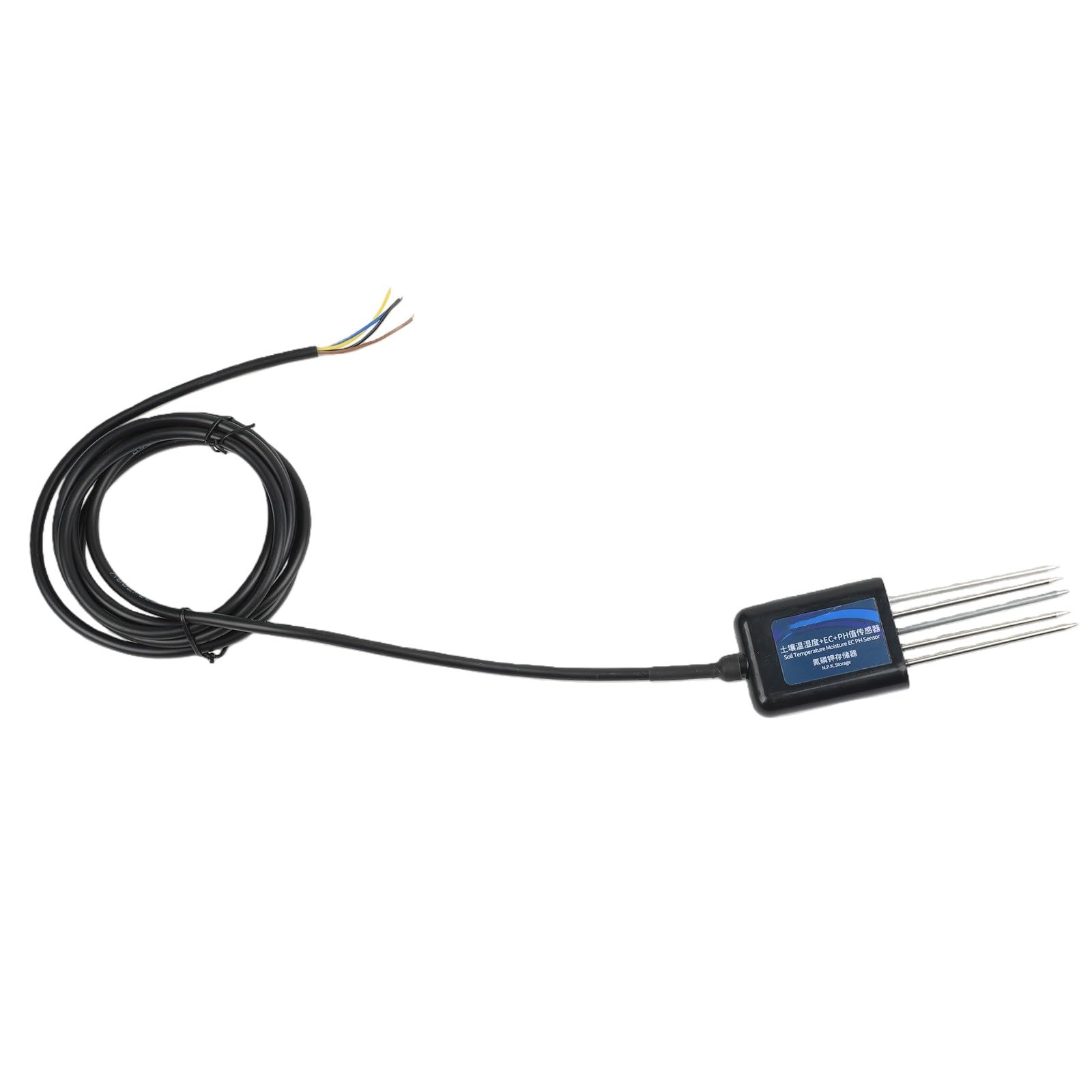 Medidor de humedad del suelo, medidor de pH del suelo, sensor NPK, probador de jardín 7 en 1, impermeable IP68, respuesta rápida para invernadero, granja, paquete
