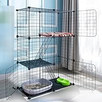 Amazon.co.jp: ペットサークル 猫・犬用 うさぎ 半透明パネル ABS樹脂