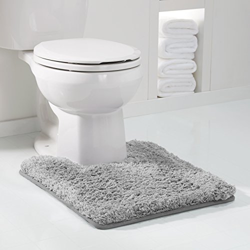 Genteele Non-Slip Memory Foam Contour Shaggy Bathroom Mat, Water Absorbent, Super Plush Bath Mat, Washable Bathroom Rug, 20