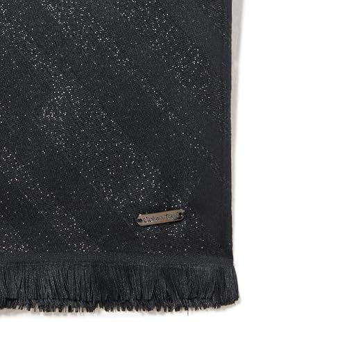 Écharpe légère en chambray solide Calvin Klein noire taille unique