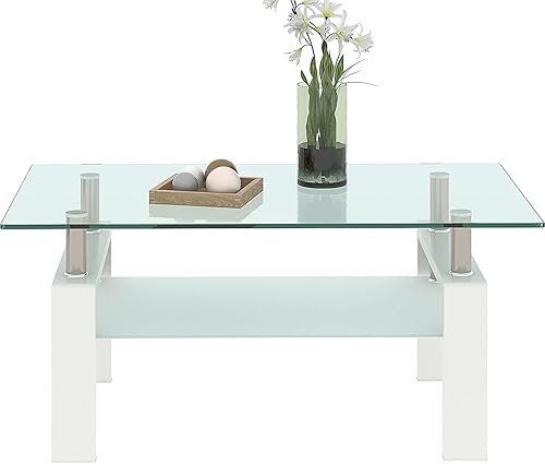 Miniatura 16 de Juego de 3 mesas de café de vidrio negro, juego de mesas para la sala de estar de 3 piezas, juego de mesas de café de vidrio negro y mesas de 1a