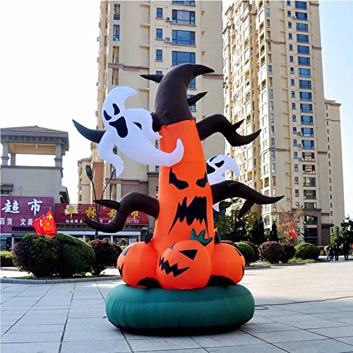 Décor Gonflable Halloween 6FT  183 Cm  Avec Crâne, 3 Chiots Et Seau Citrouille Eclairage Led Blanc Decoration Exterieur Pour Jardin Noel Et Fetes 97659259