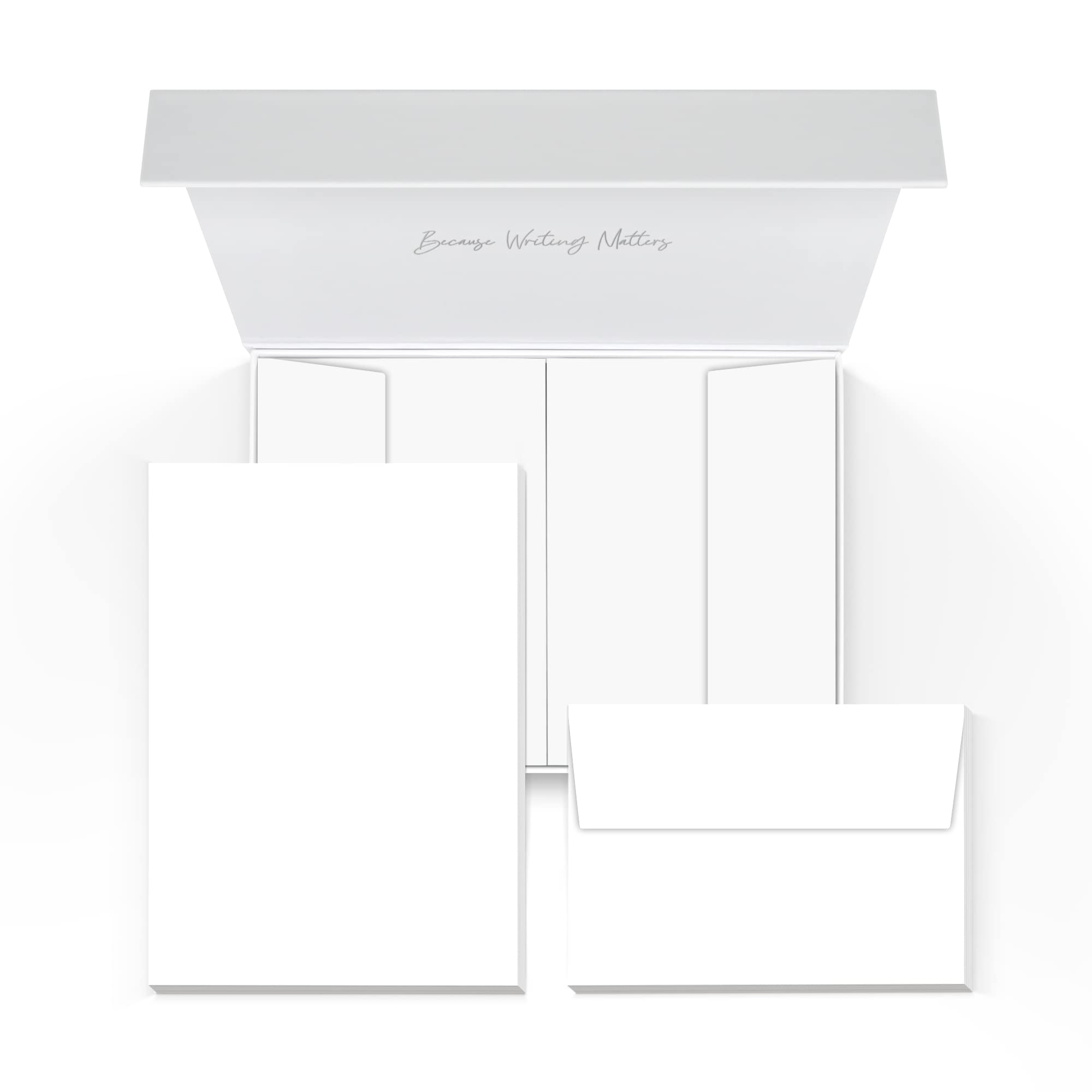 Me Loovely Briefpapier und Umschläge, blanko, A5-Größe, Briefpapier, Schreibwarenbedarf, Multipack mit 40 Stück, mit Geschenkbox, 40 Briefe mit Umschlägen und Geschenkbox
